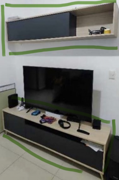 Mueble para TV (2 piezas)