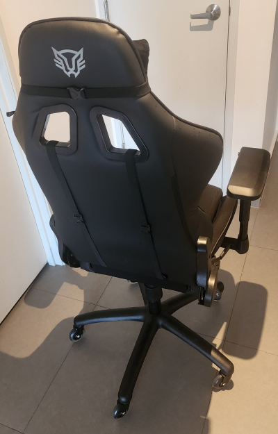 Balam Rush Silla Gamer Thunder V2 / Edition Mediana Plus Tela y Piel/Soporta hasta 150 Kgs Ajuste 4D Cojines de Memory (Negro)
