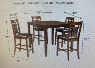 Comedor de 4 sillas