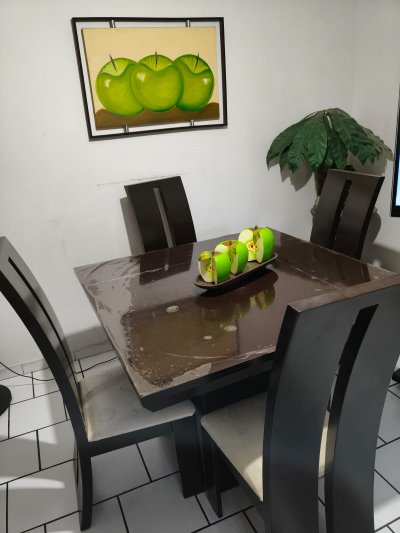 Comedor de madera  con 4 sillas