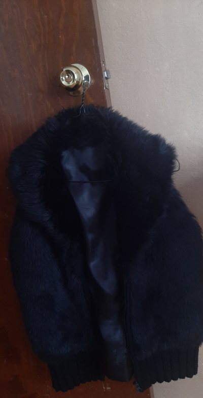 Chaleco tipo gamusa Negro para Dama