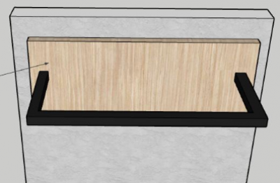 PANEL/PERCHERO COLGADOR DE ROPA PARA MOTEL U HOTEL OPC 2