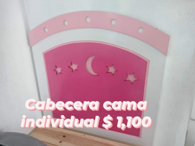 Cabecera cama  individual
