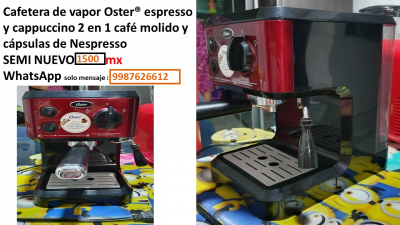 Cafetera de vapor OSTER. !SEMINUEVA!