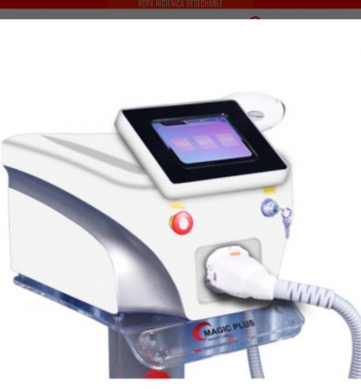 Equipo de salón de belleza( máquina depiladora diodo, equipo vacuno y equipo de electro estimulación hiems pro)