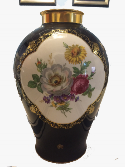 Jarrón Lindner Kueps Bavaria Echt Cobalt