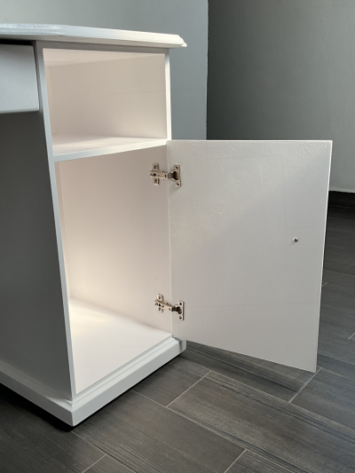 Tocador blanco de MDF - restaurado y pintado