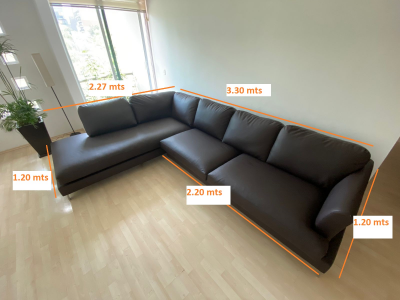 Sillon en L (Dos cuerpos) Totalmente renovado