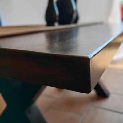 Comedor para 6 personas color nogal ahumado