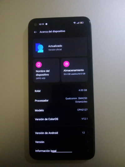 Celular Oppo A53 
