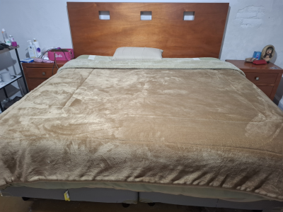 Recamara King size con colchón ambos Spring Air