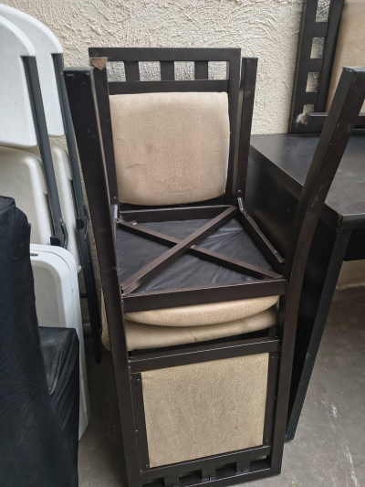 Comedor kioto teflón con 4 sillas 