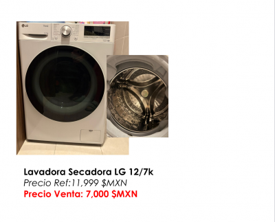 Lavadora secadora LG 12/7k
