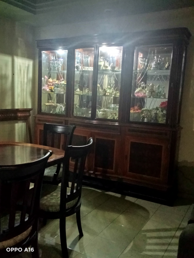 Comedor de 8 sillas y vitrina 