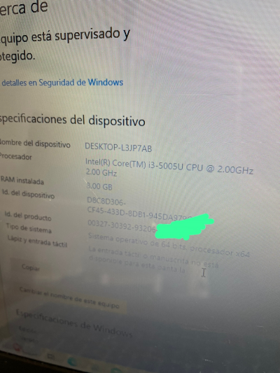 Laptop ASUS Intel i3 RAM 8GB