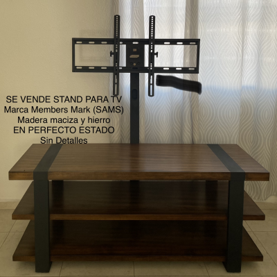 Stand para TV de Madera y hierro 