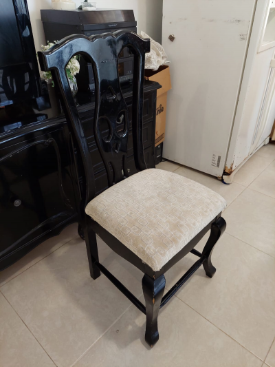 Comedor con 8 sillas y mueble comedor de caoba
