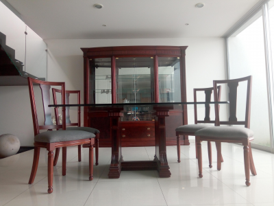 Comedor 8 sillas y vitrina