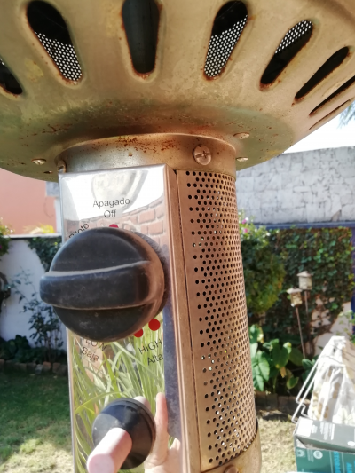 calefactor de gas para exterior