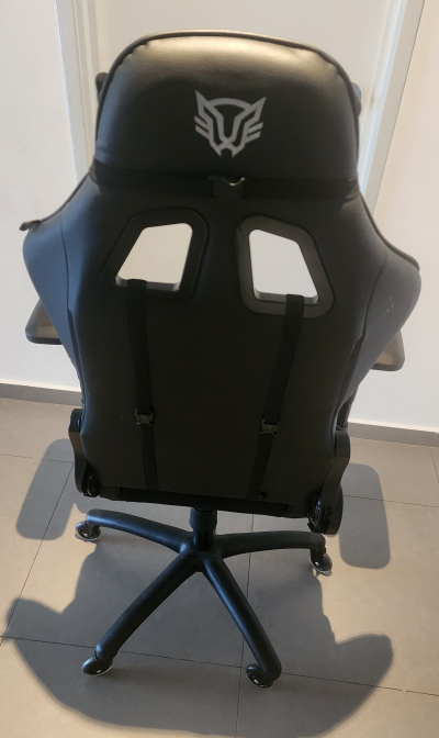 Balam Rush Silla Gamer Thunder V2 / Edition Mediana Plus Tela y Piel/Soporta hasta 150 Kgs Ajuste 4D Cojines de Memory (Negro)