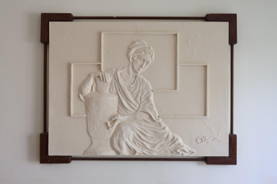 Cuadro en relieve con marco de herrería