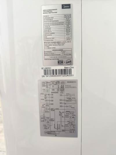 Aire Acondicionado Portatil MIDEA