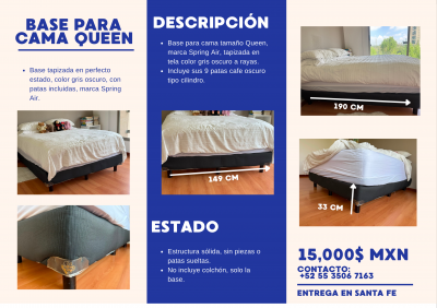 Base para cama Queen