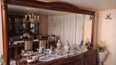 Comedor con 6 sillas y 2 sillones