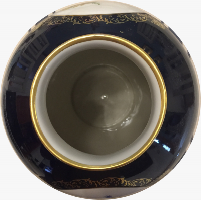 Jarrón Lindner Kueps Bavaria Echt Cobalt