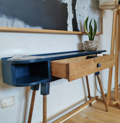 Consola Vintage Blue