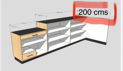 Mueble-mostrador
