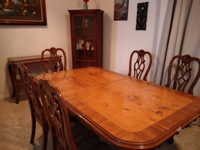 Comedor 6 sillas CAOBA/CEDRO