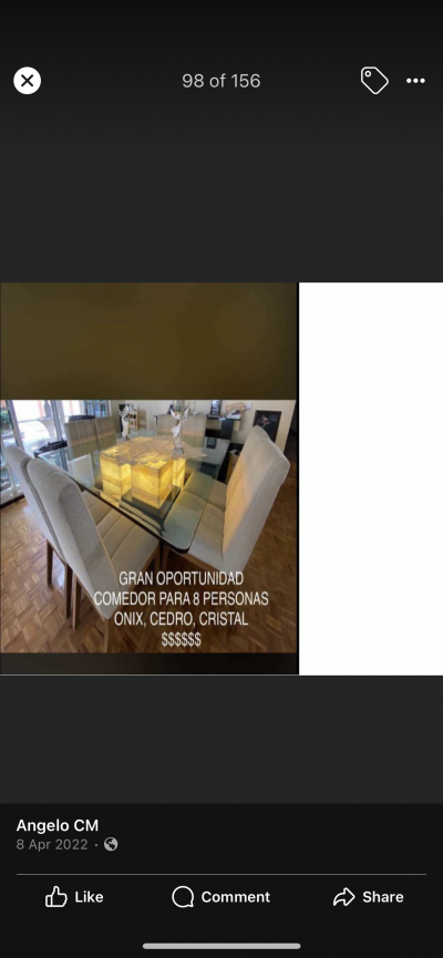 Comedor 8 sillas y cava de vinos 