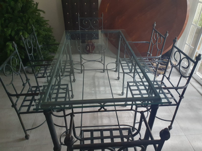 Comedor de Forja con 6 sillas