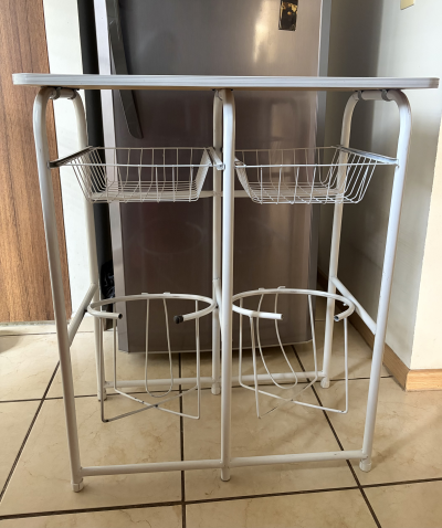 Portagarrafón doble, con mesa 