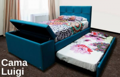 Cama color chocolate tipo canguro 