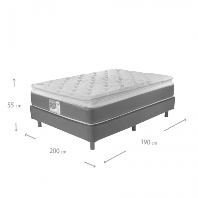 Colchón más Box King Size Spring Air Lotus Back Supporter