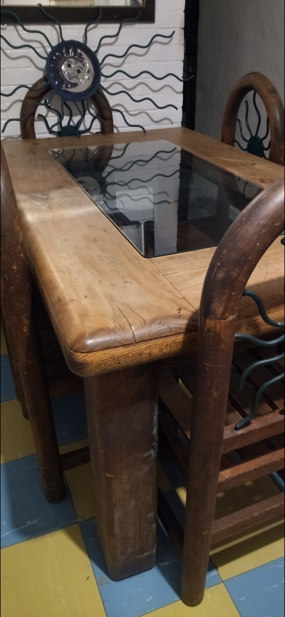 Comedor de 6 sillas rústico 