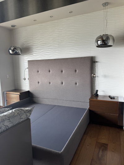 Cama Base y cabecera King Size 