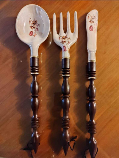 Juego de utensilios decoración para pared estilo Japonés 