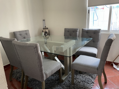 Comedor cristal 6 personas 