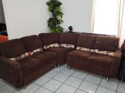 sala de 3 piezas esquinero,6 plazas