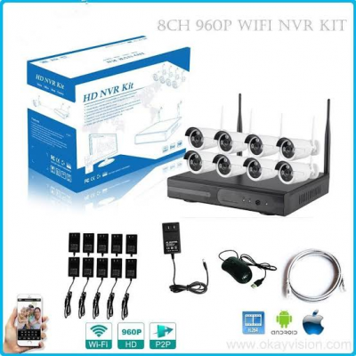 Kit 8 cámaras de vigilancia para exterior
