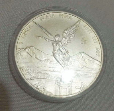 Moneda 1 onza plata .999