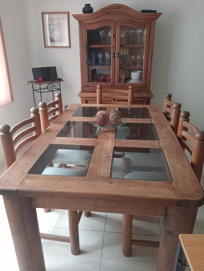 Comedor 6 sillas rustico