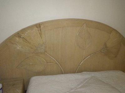 Recamara ks de Rattan con marmol hermosa 
