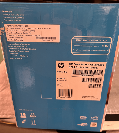 Multifuncional HP deskjet ink advantage 3775