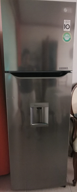 Refrigerador Bottom mount LG 9 pies cúbicos Tecnología inverter y Tecnología no frost
