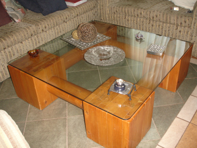 Juego de mesas para sala Cedro Blanco