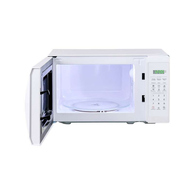 Microoondas, marca Midea, modelo MMDP07S2CW, color blanco, capacidad en volumen 0.7 ft cúbicos, 31 lts.